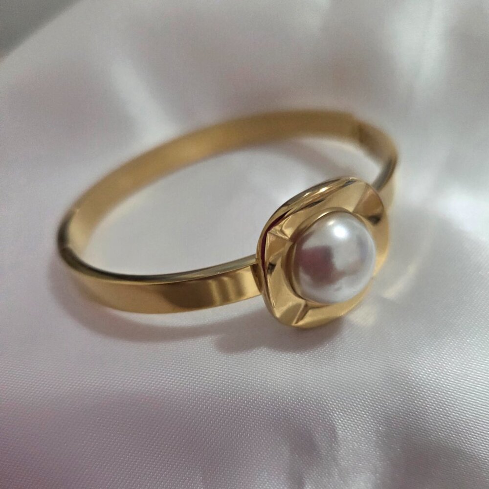 Gold Plated Stainless Steel VARIETY Bangle Bracelet Geometric Design SELECT
